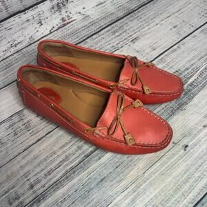 Clarks Artisan Leather Slip On Loafers Coral Women's 8